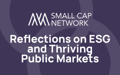 Reflections on ESG and Thriving Public Markets