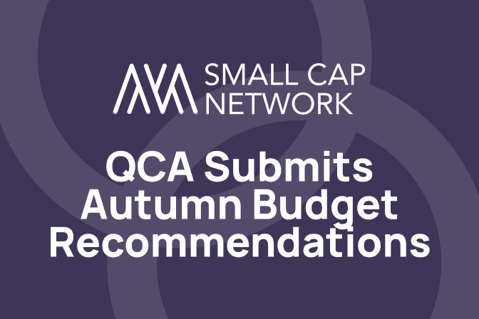 QCA Submits Autumn Budget Recommendations